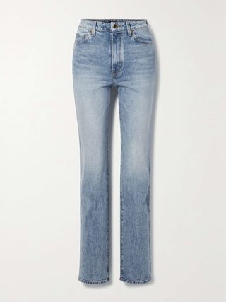 Danielle Stretch High-Rise Straight-Leg Jeans