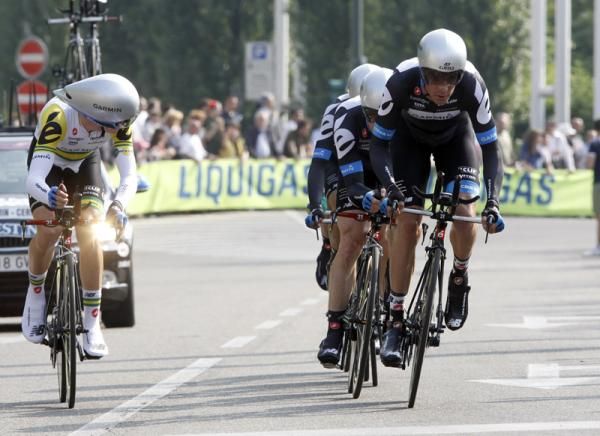 Garmin-Cervelo, winners of the event in 2008, had to settle for fifth
