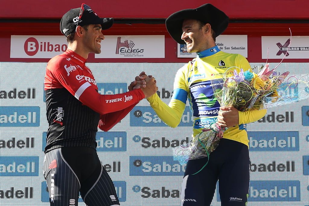 Pa&iacute;s Vasco runner-up Alberto Contador and winner Alejandro Valverde
