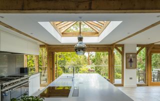 oak frame extension with contemporary feel by prime oak