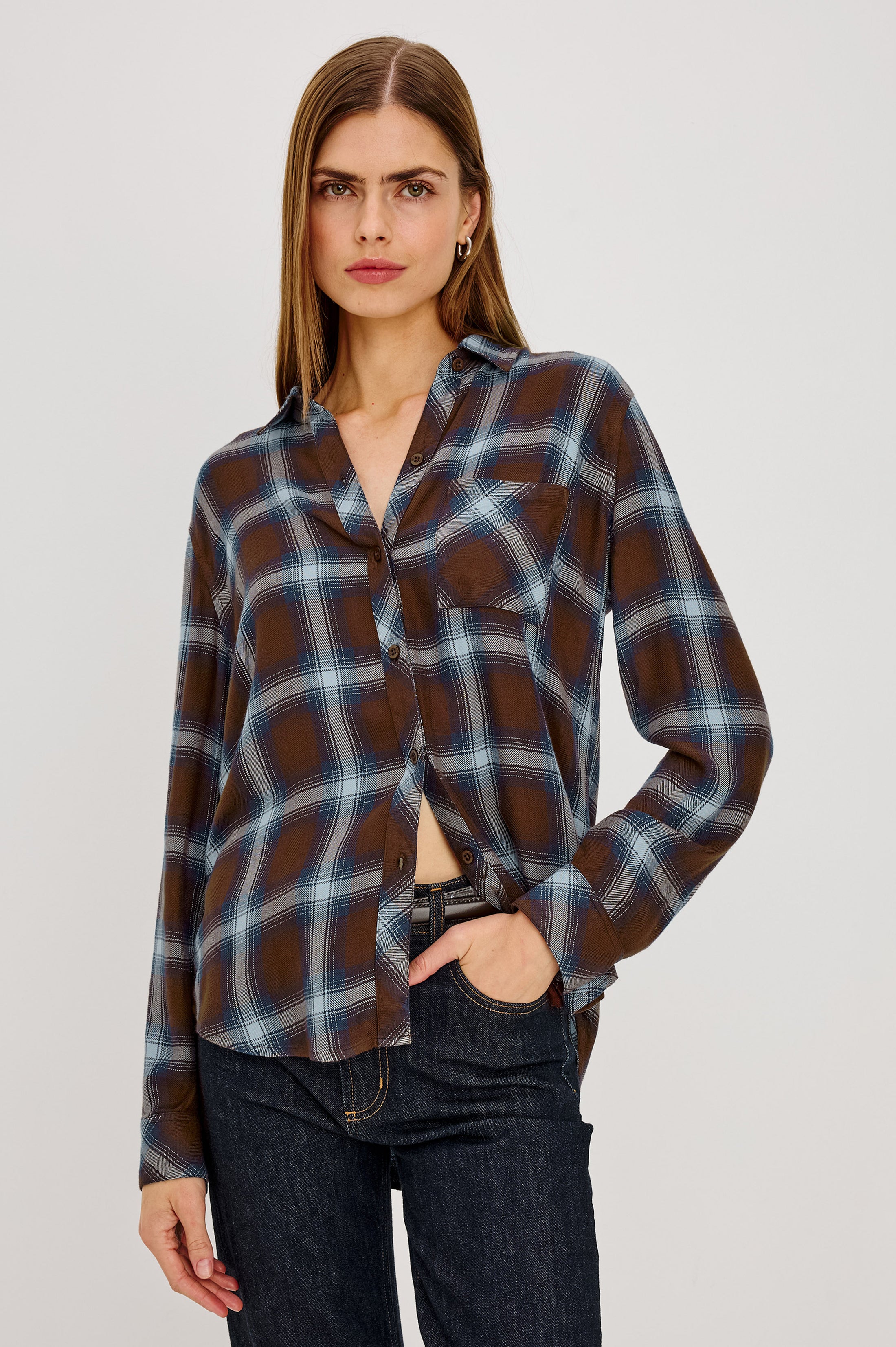 Hunter Shirt - Espresso Indigo