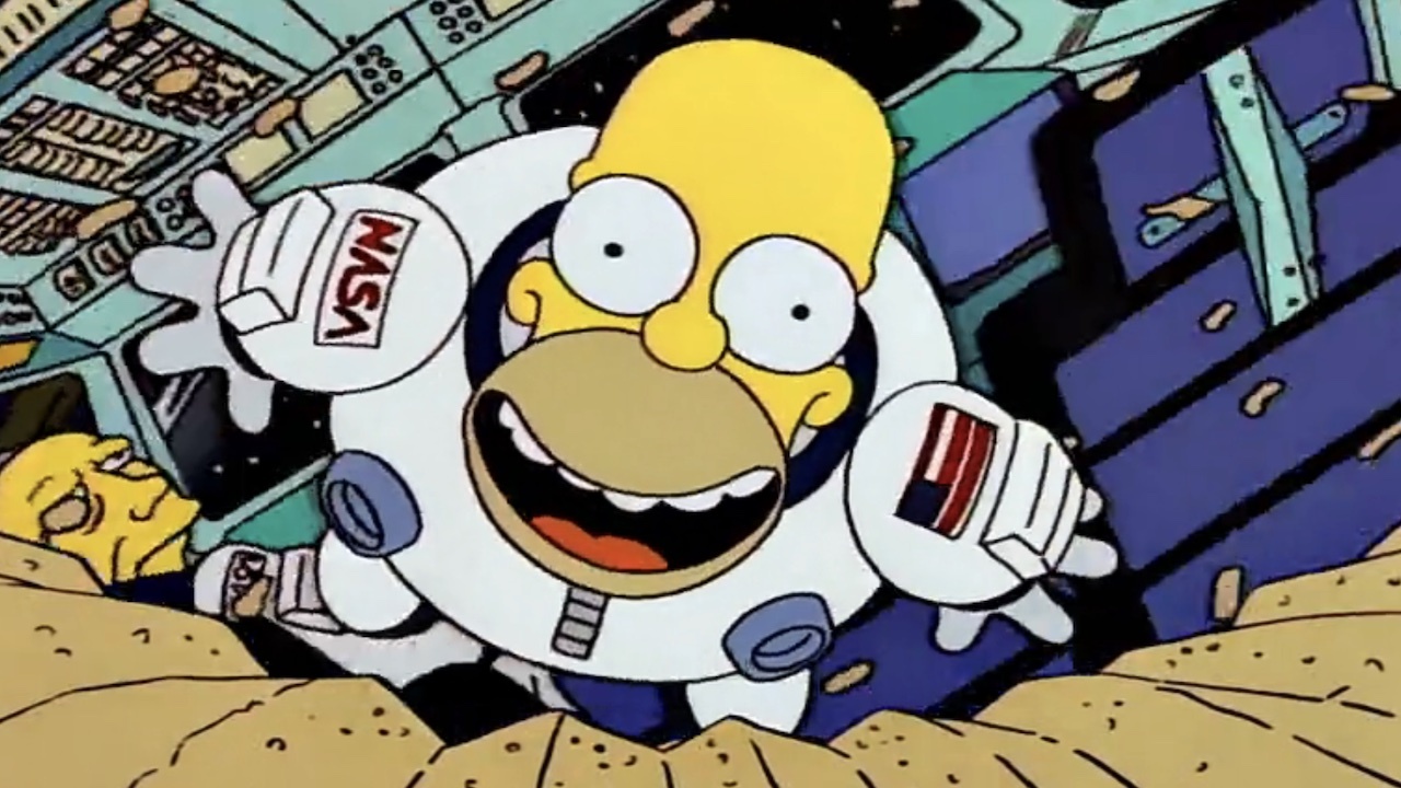 Homer in his NASA outfit from Season 5, Episode 15 &quot;Deep Space Homer.&quot; 