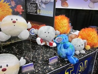 Three new planets -- Jupiter, Saturn and Mercury --- joined the Celestial Buddies line of plush planets, which already includes Earth, Mars, the moon and the sun. The whole line was displayed this year at Toy Fair 2012.