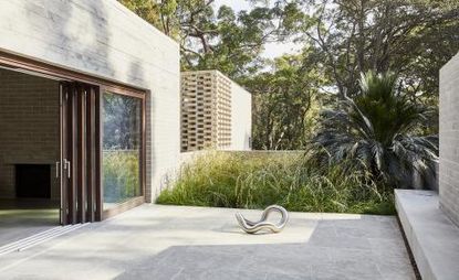 Terrace at Pearl Beach house.