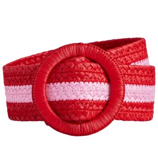 Boden Red stripe belt