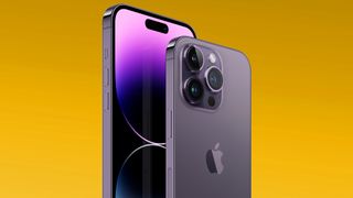 iPhone 14 Pro in deep purple