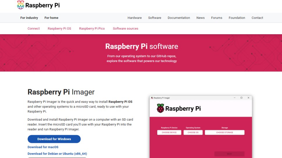 Website screenshot of Raspberry Pi (August, 2025)