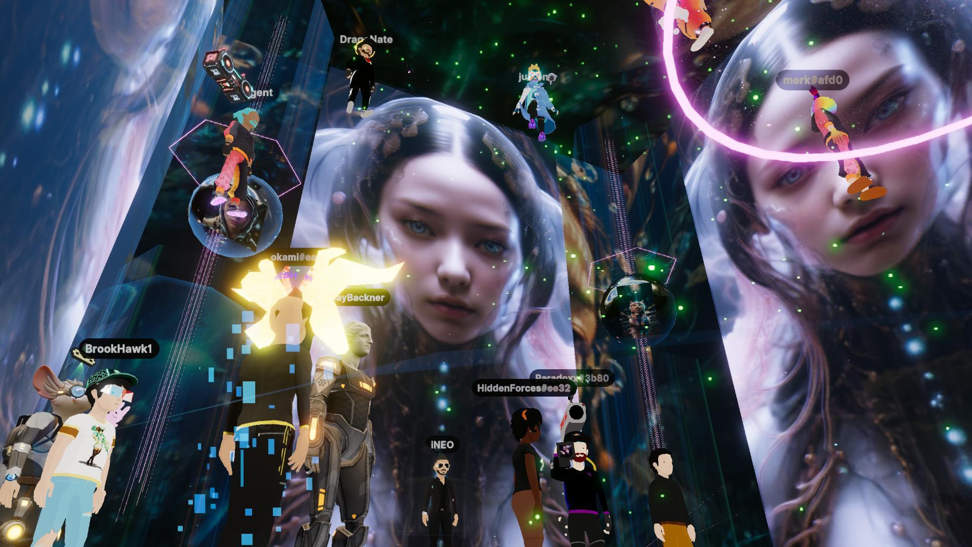 Digital art in the metaverse in Decentraland