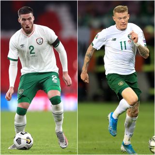 Matt Doherty (left) and James McClean (right) are out of the Republic of Ireland’s Nations League clash with Bulgaria