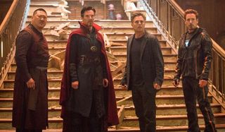 Wong Doctor Strange Bruce Banner and Tony Stark Marvel