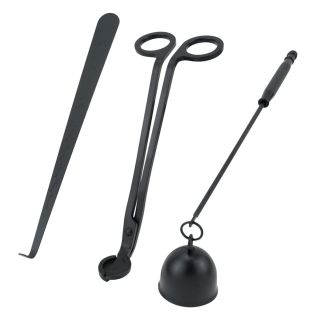 3 in 1 Candle Accessory Set in black