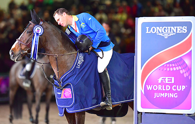 Longines FEI World Cup&amp;trade; Jumping Leipzig Winners Christian Ahlmann GER and Taloubet Z Photo FEI/Daniel Kaiser