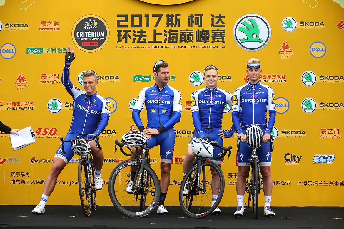 Hello from Marcel Kittel and the Quick-Step team