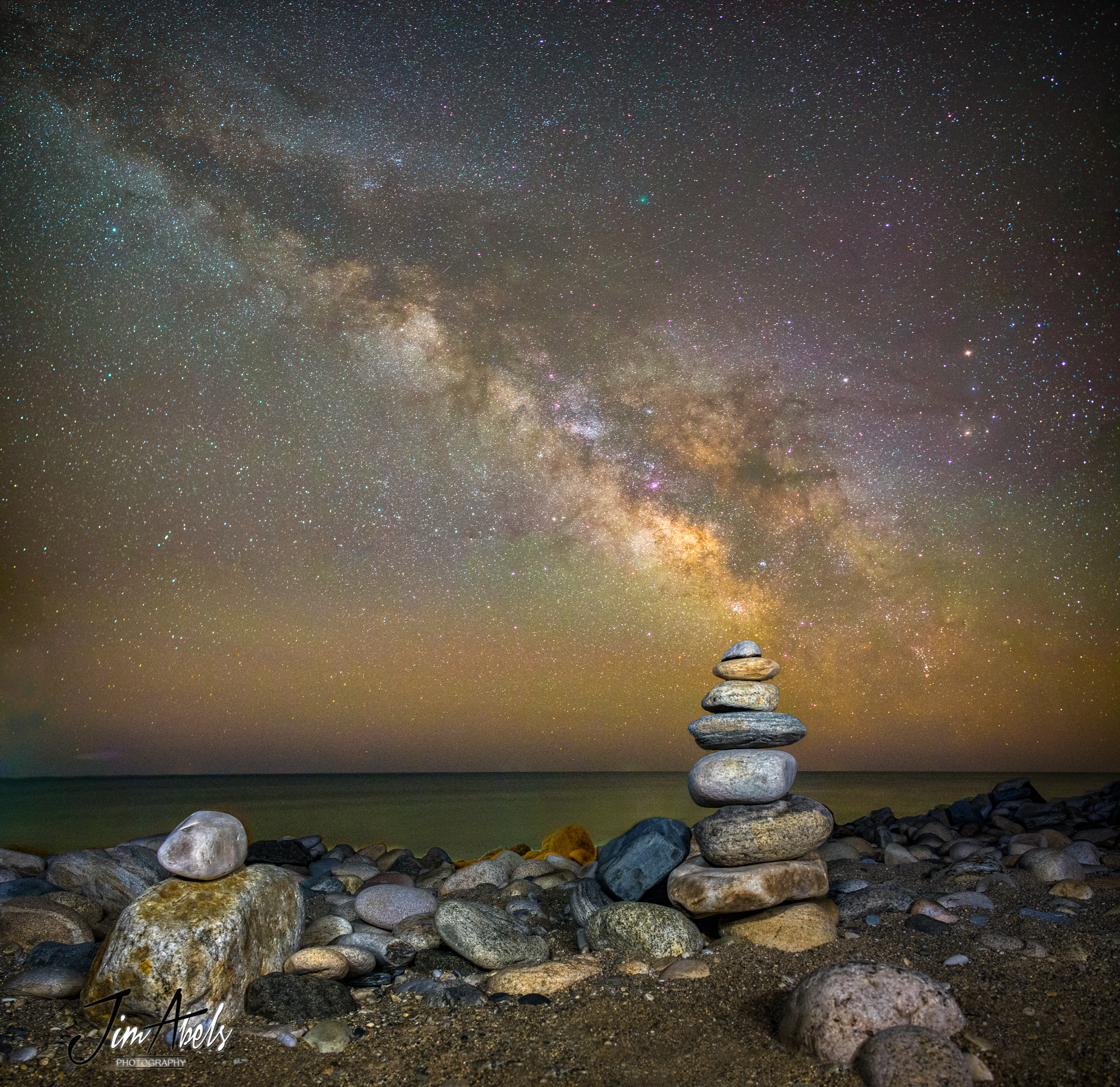 Milky Way and Comet 252P/LINEAR by Abels