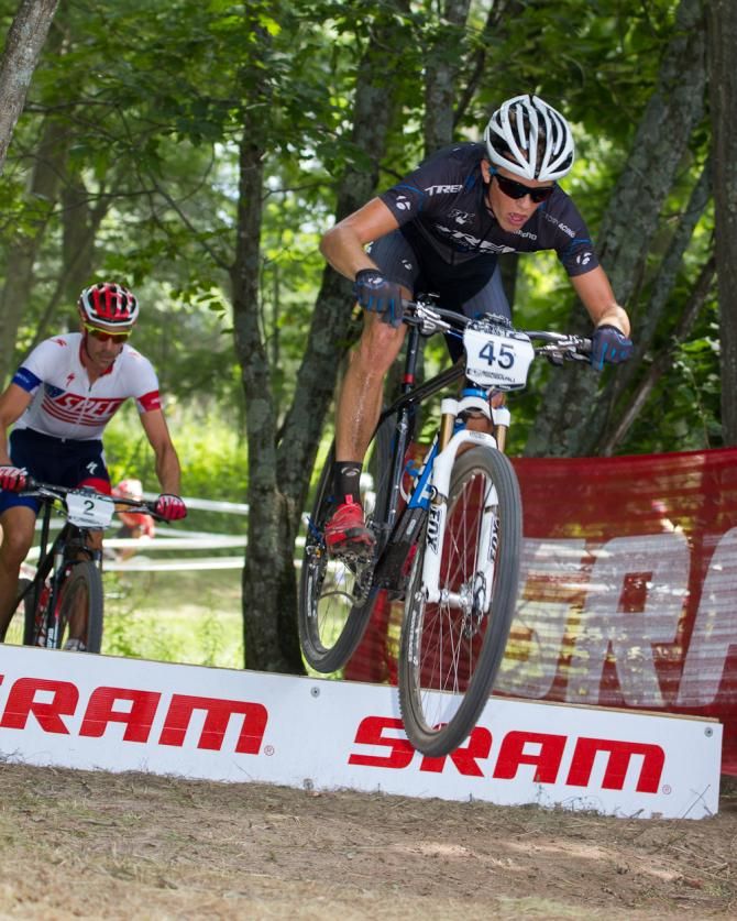 Russell Finsterwald with Todd Wells not far behind.