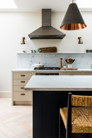 British Standard by Plain English kitchen with wall lighting