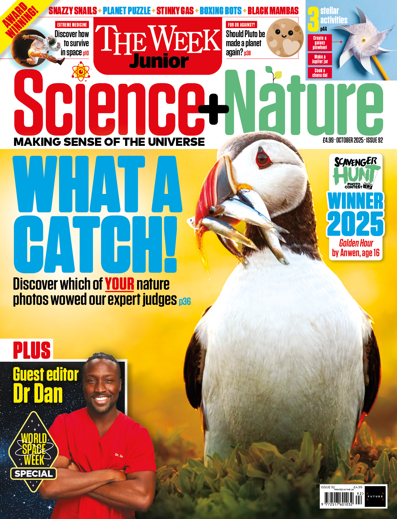 Front cover image of The Week Junior Science+Nature magazine&#039;s October 2025 issue
