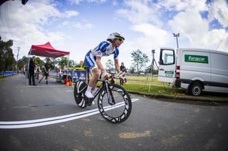 Tessa Fabry wins morning time trial of Battle on the Border