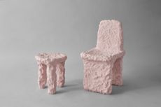 Ceramic chairs by Max Lamb for Gallery Fumi