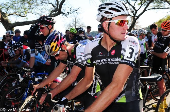 Ryan Trebon (Cannondale Cyclocrossworld.com) on the front row