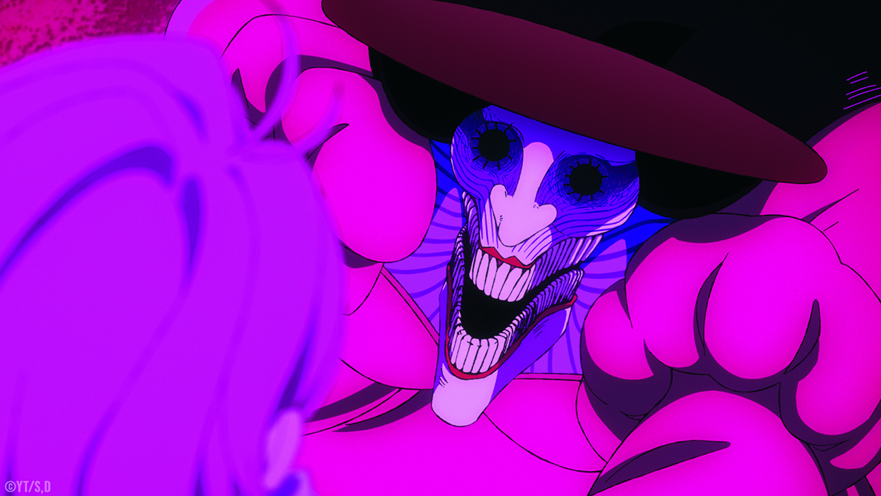 DAN DA DAN; monster with many teeth approaches victim