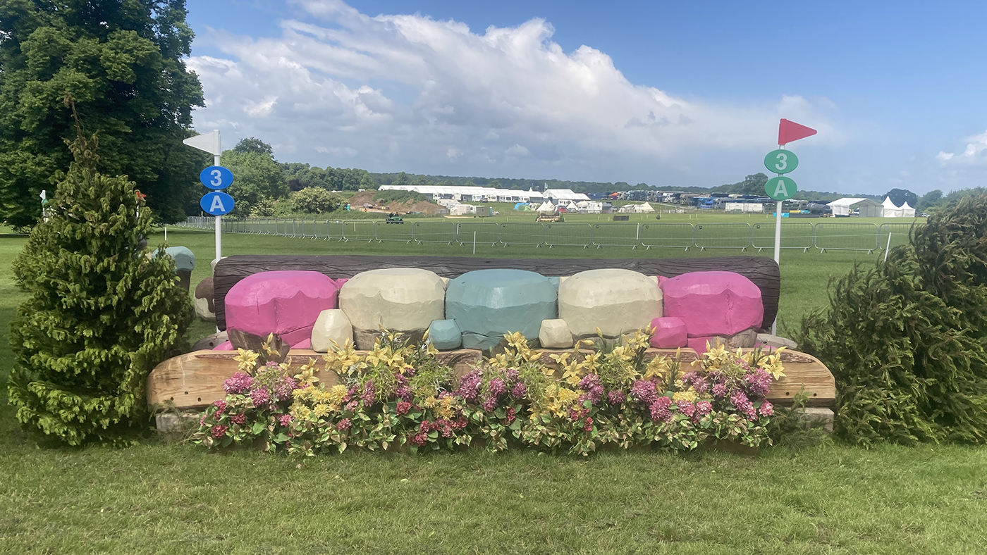 Bramham Horse Trials cross-country course fence 3a