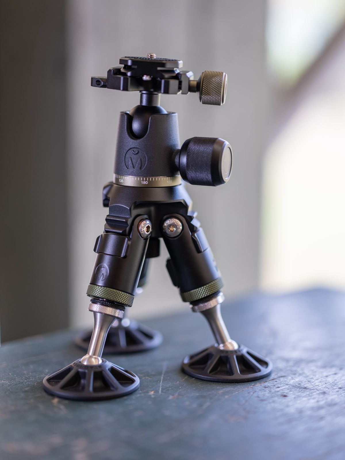 The 3 Legged Thing James in tabletop tripod mode