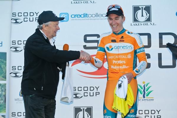 Anthony Giacoppo (Genesys), race leader with three stages remaining at the Tour of Gippsland