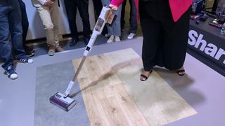 The Shark Detect Pro being demonstrated at IFA 2023