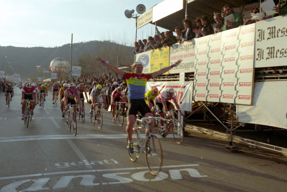 John Talen wins stage 1 of the 1990 Tirreno-Adriatico