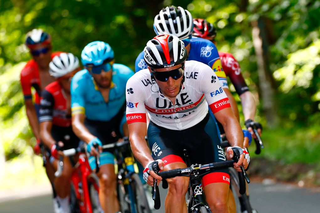 Jan Polanc in the breakaway during stage 12 at the Giro