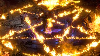 Gameplay images of Diablo 2 Warlock