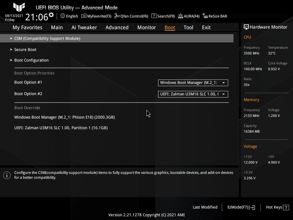 Asus TUF Gaming Z590-Plus WIFI
