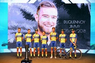 Team Wb-Veranclassic Aqua Protect remember teammate Jimmy Duquennoy, who died last week.