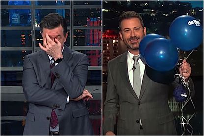 Jimmy Kimmel and Stephen Colbert mock Bill de Blasio