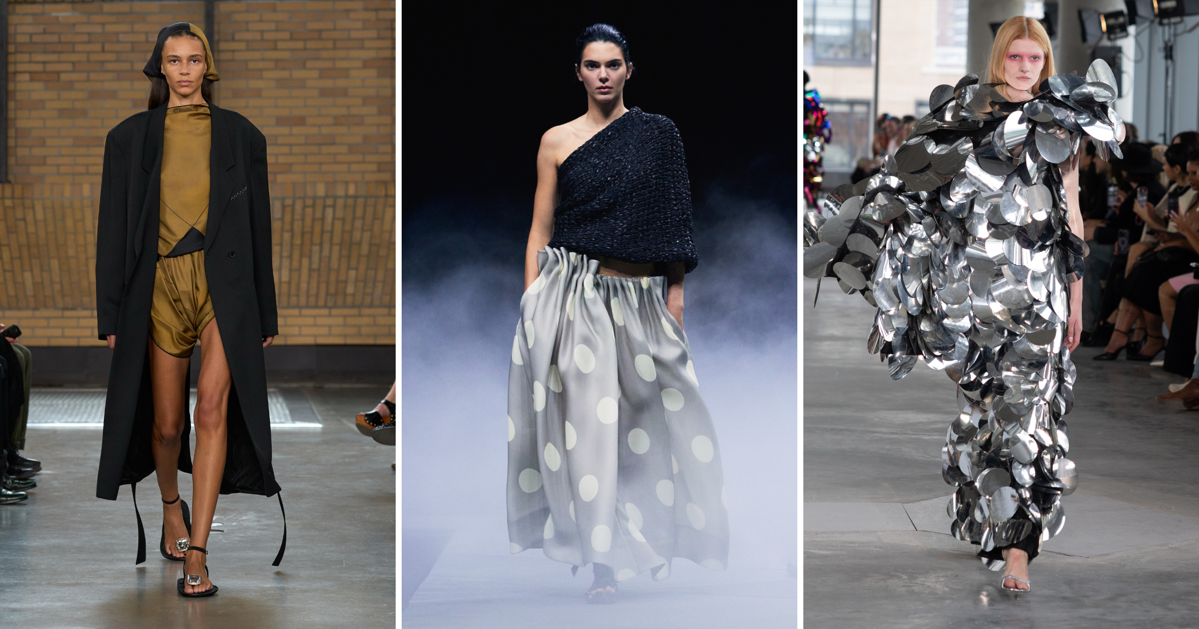 NYFW ss26 highlights header: Calvin Klein, Khaite, Area