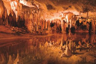 stalagmites and stalactites