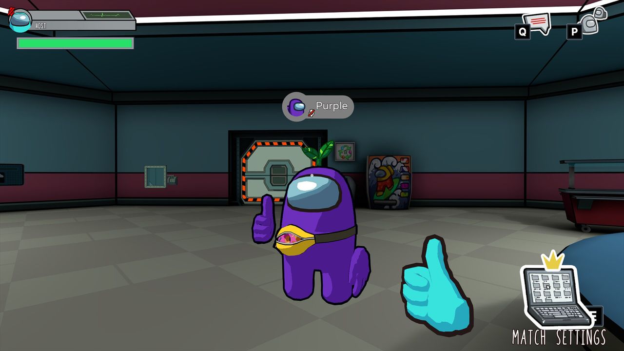 An official Steam screenshot of Among Us 3D gameplay