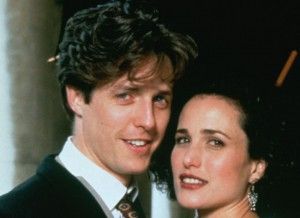 FOUR WEDDINGS AND A FUNERAL - HUGH GRANT & ANDIE MCDOWELL,