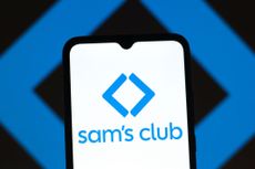 The Sam's Club logo on a phone