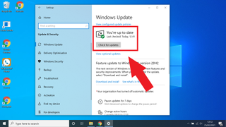 How to update Windows 10 - select check for updates
