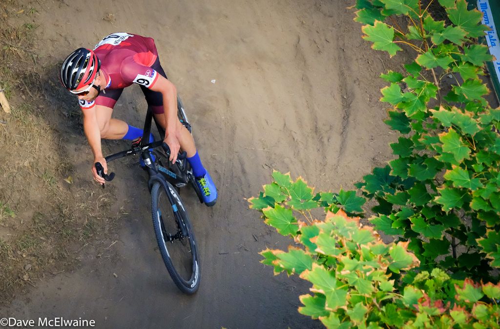 Tobin Ortenblad (Santa Cruz Factory Racing) chasing Powers on lap two