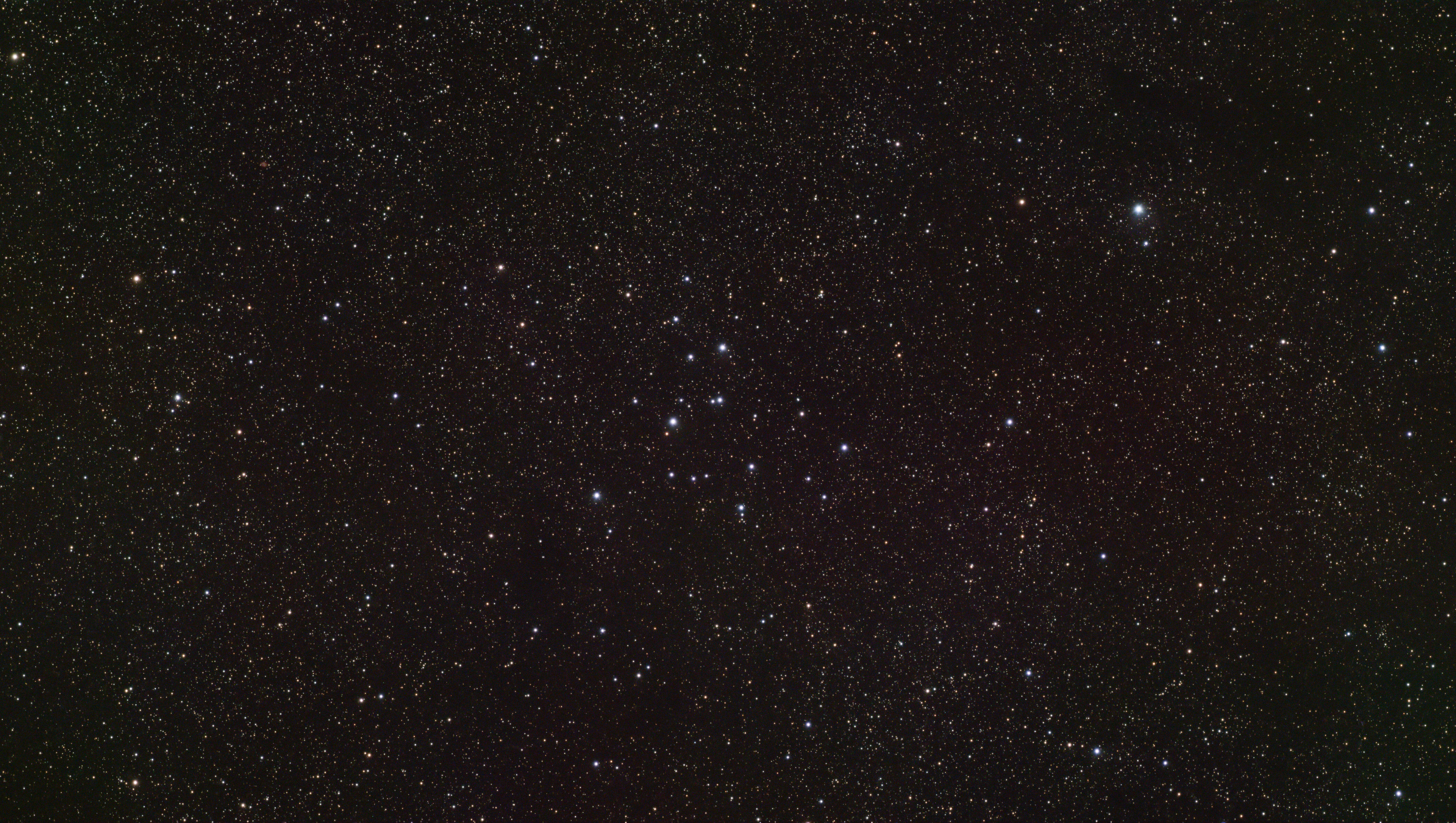 A photograph of the M39 star cluster, taken with the Dwarf III smart telescope, processed in Pixinsight
