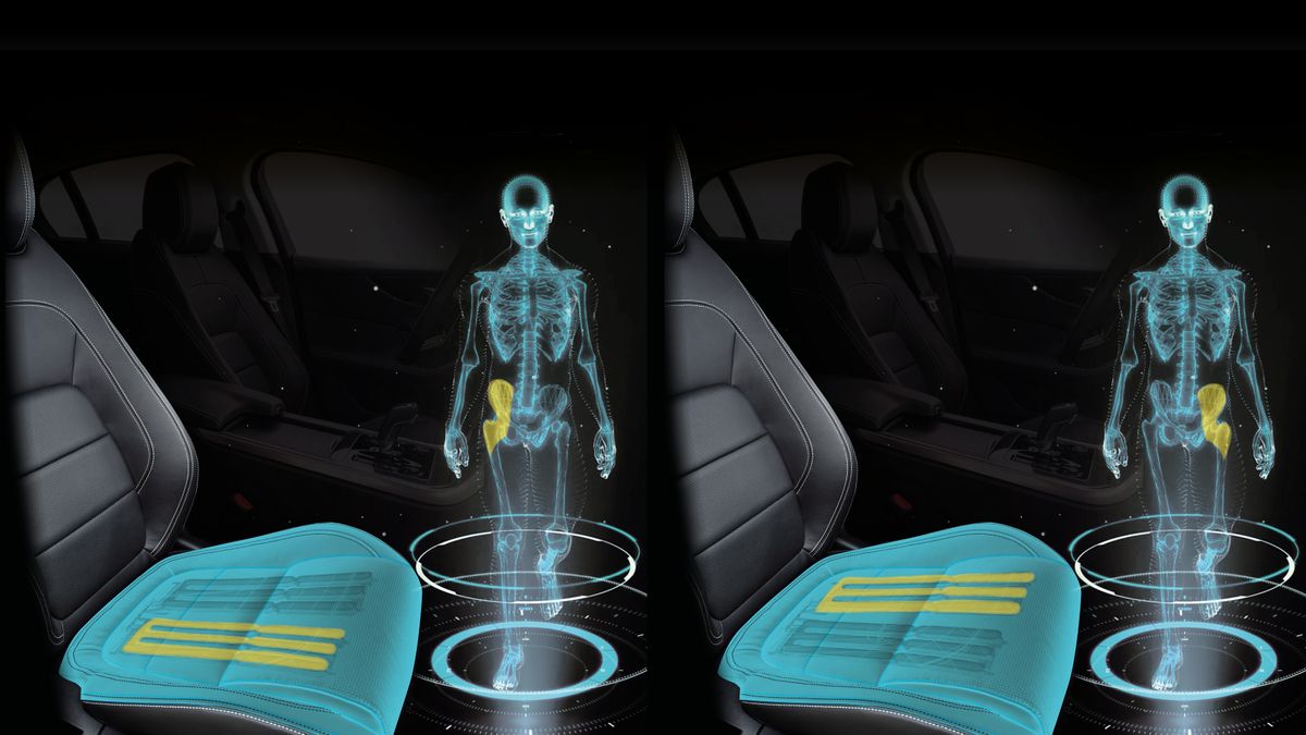 Jaguar's shape-shifting car seat tricks your lazy brain into thinking you're walking