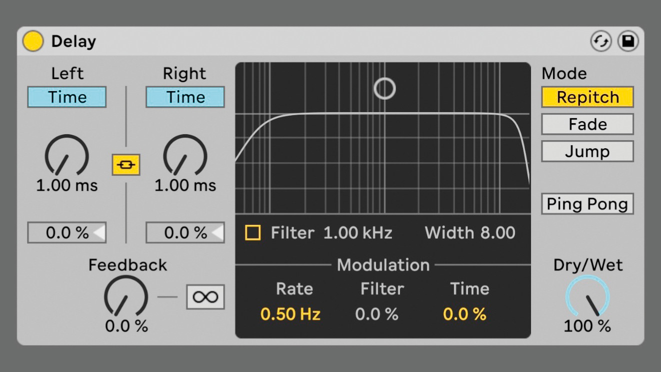 How to create analogue tapestyle effects with Ableton Live's Delay