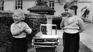 A young King Charles and Princess Anne