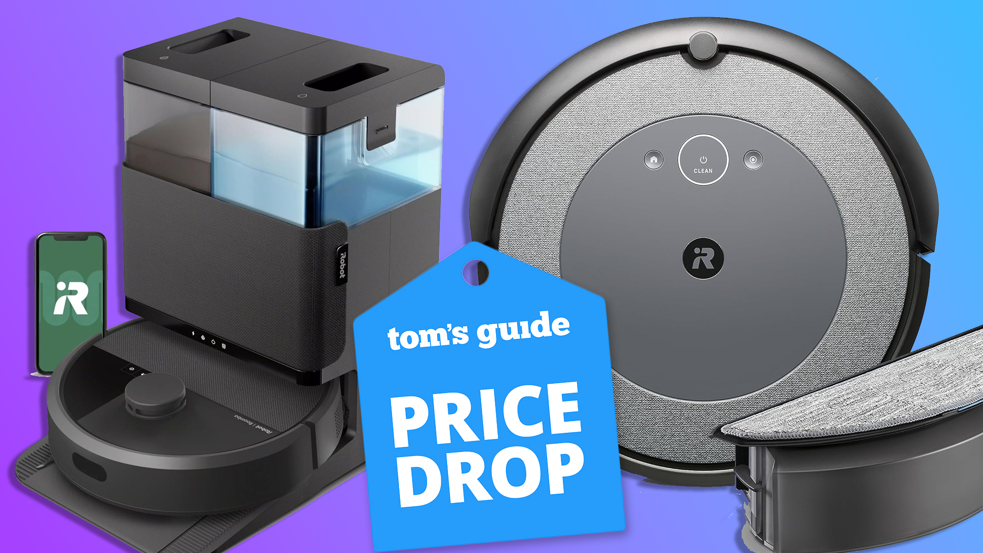 Two iRobot vacuums