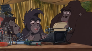 The apes singing in Tarzan.