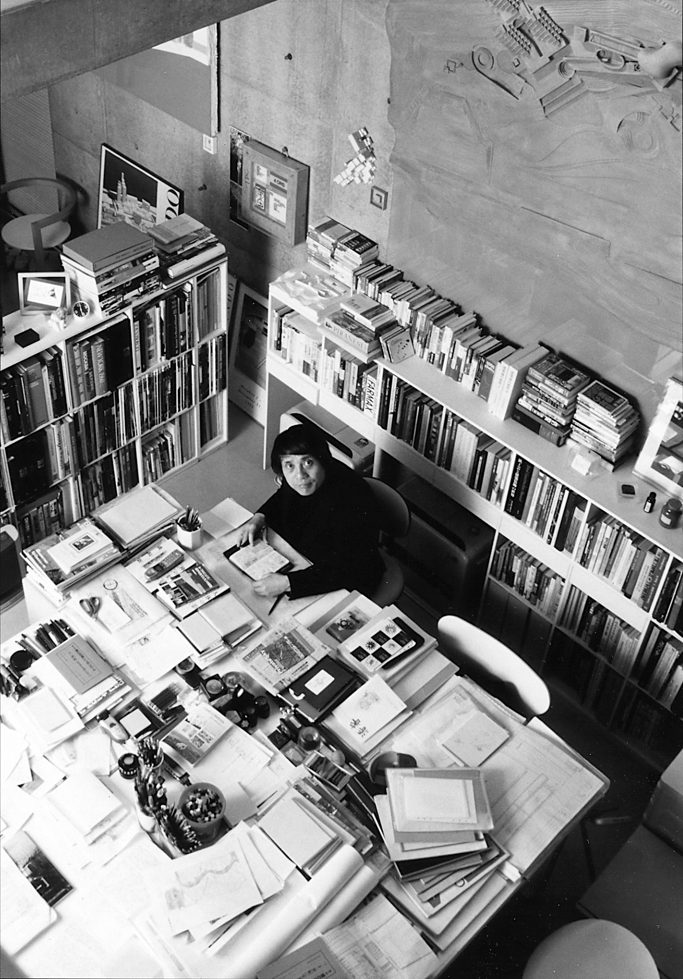 Young Tadao in the studio (As featured in Towards Light: A Philosophy of Life and Architecture by Tadao Ando, translated by Polly Barton (Scribe, October 2026))