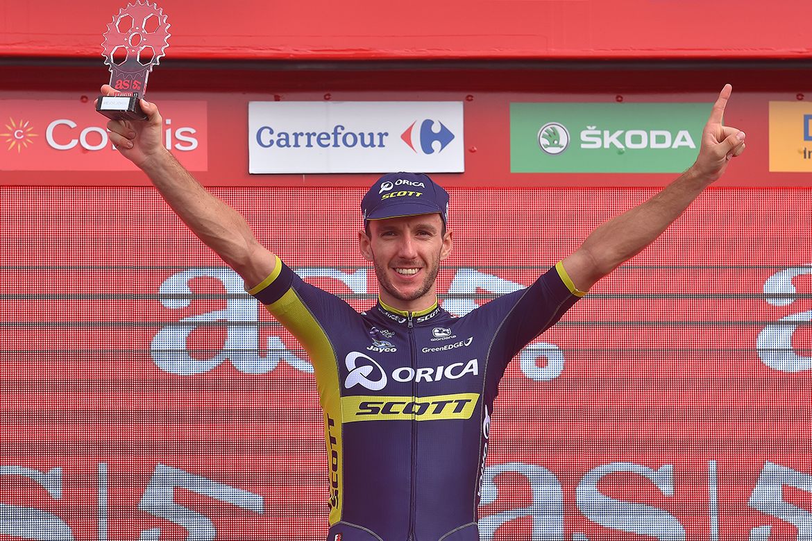 Adam Yates after stage 9 of the Vuelta a Espa&ntilde;a